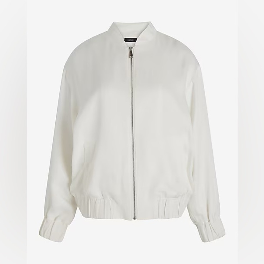 Linen bomber jacket